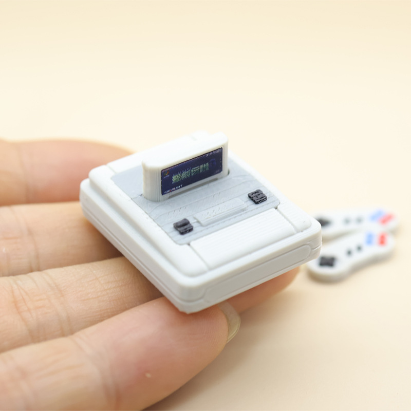 Retro Gaming Room - 1 Set Puppenhaus Mini Retro-Spielkonsole Arcade-Automat