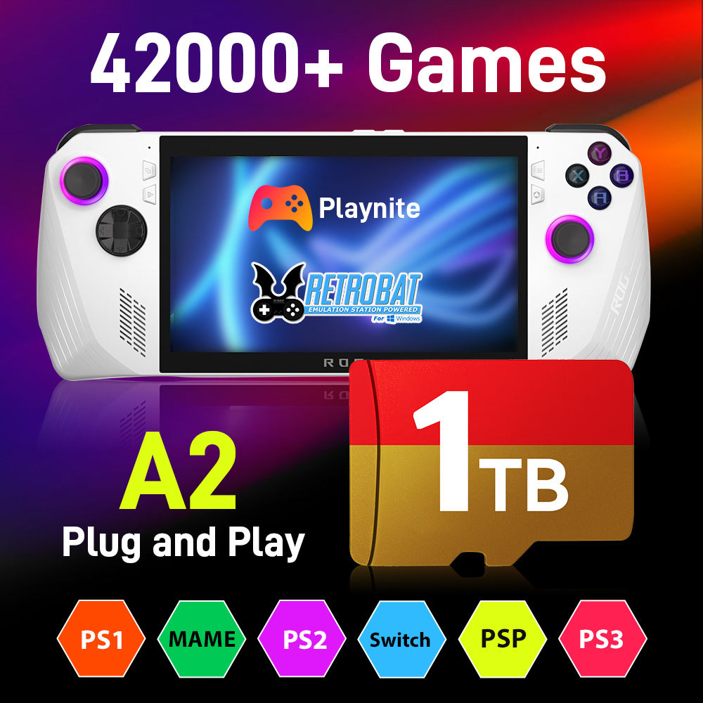Retro Gaming Mini Pc - 1 TB Spielkarte mit 42000+ Retro/AAA-Spielen