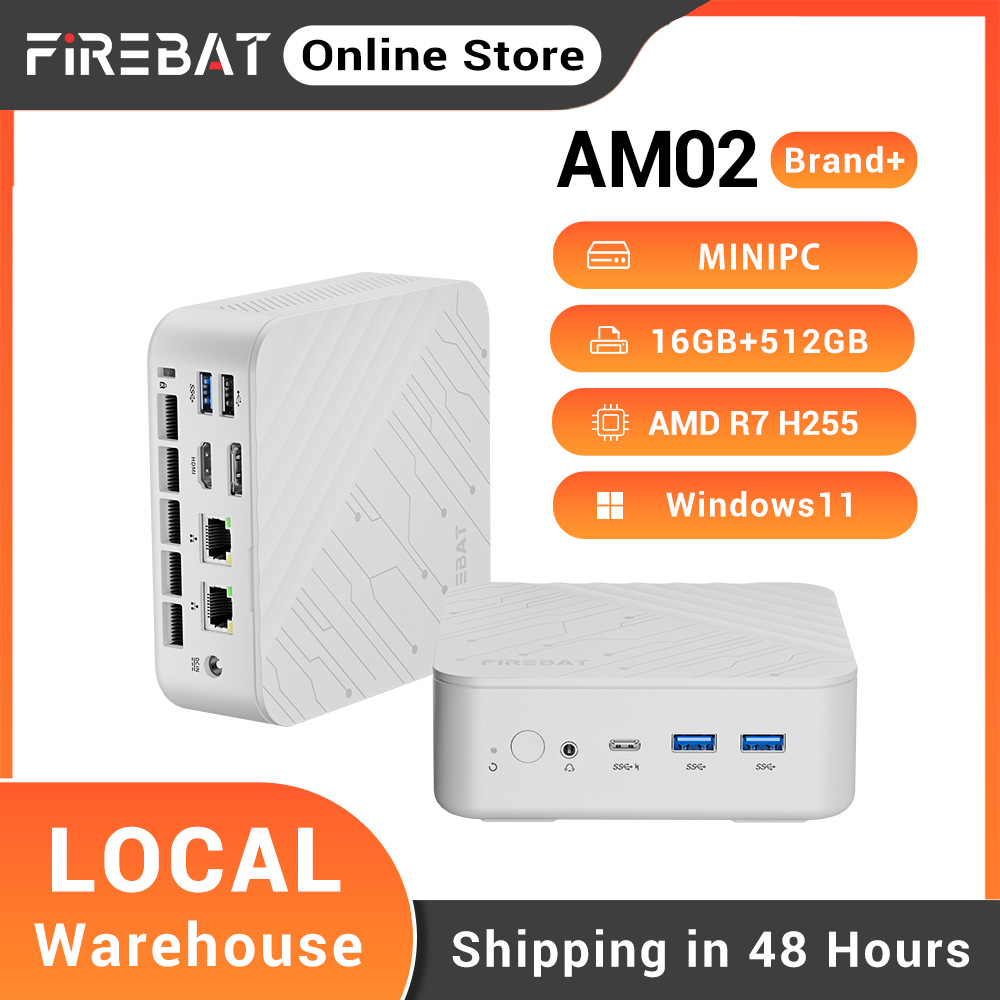 Retro Gaming Mini Pc - FIREBAT AM02 Mini-PC AMD Ryzen 7