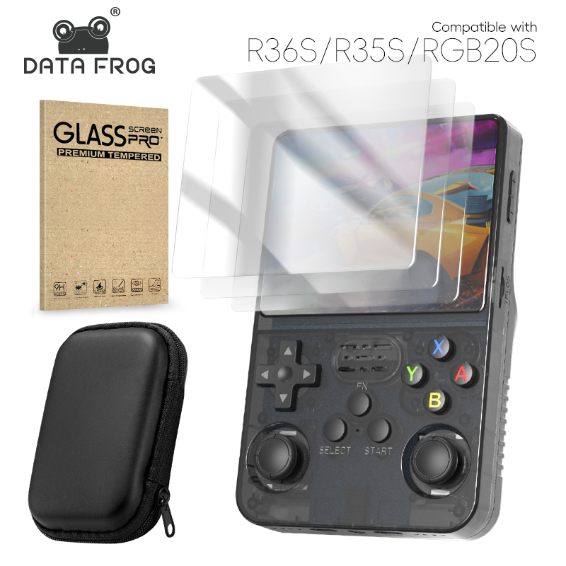 Retro Gaming R36S - DATA FROG R36S Displayschutzfolie aus gehärtetem