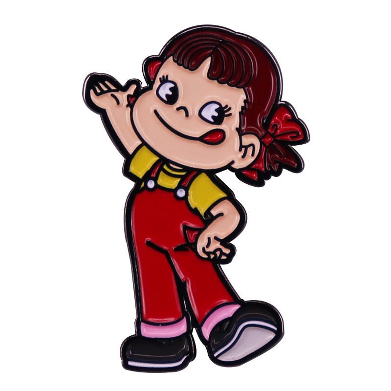 Retro Gaming Gifts - Niedliche Cartoon-Mädchen-Brosche, lustiger Rucksack, Kleidung, Dekoration,