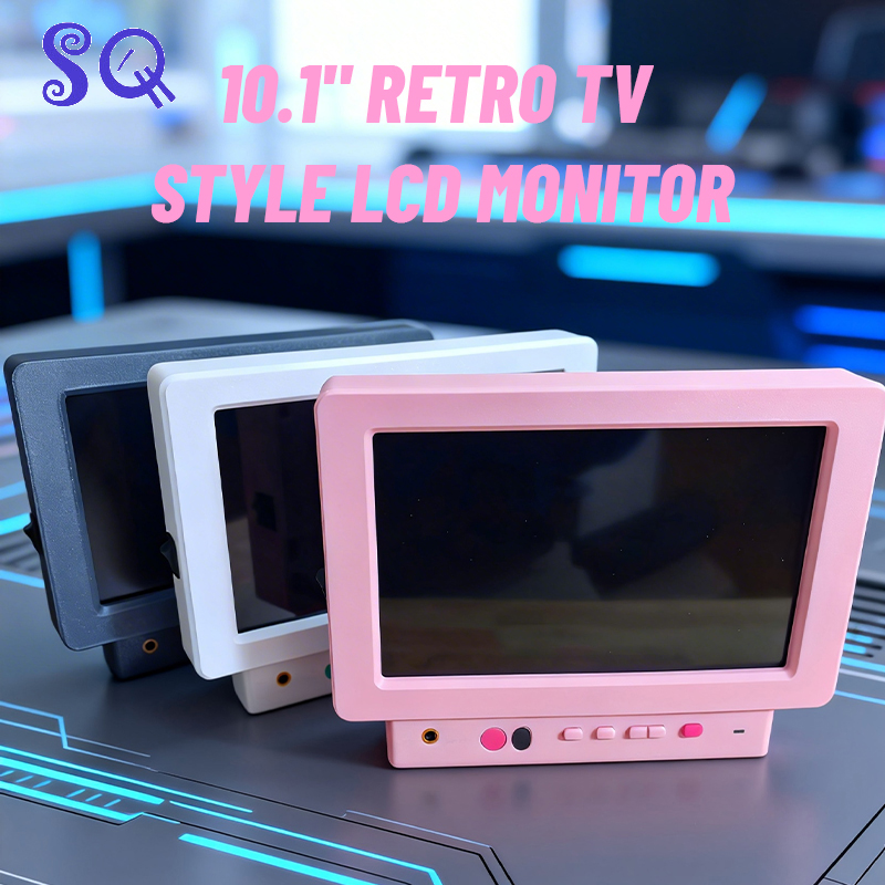 Retro Gaming Years - 10,1 Zoll Retro CRT-Stil LCD-Monitor für