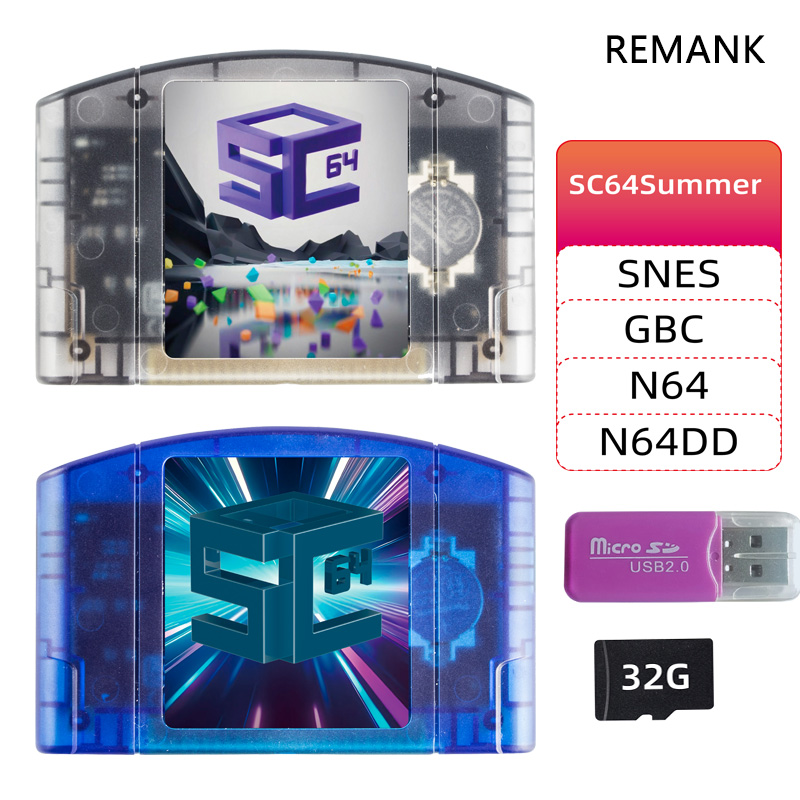 Retro Gaming Room - REMANK 5000-in1 SC64Summer SC64 Spielkarte N64