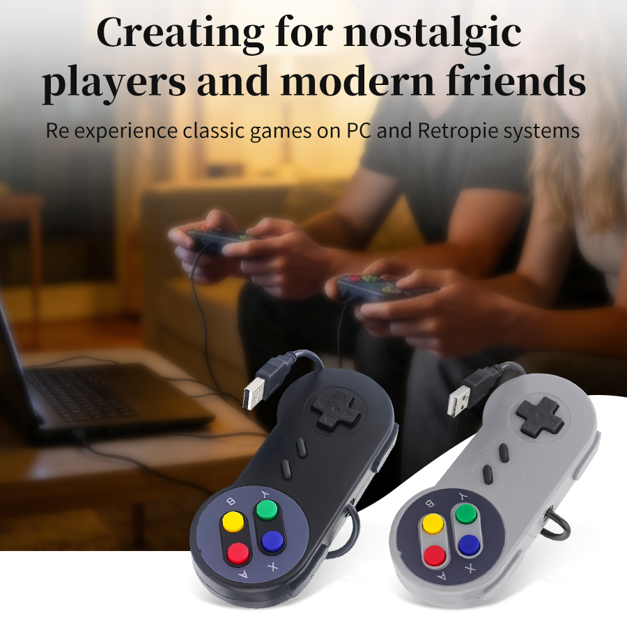 Retro Gaming Windows - USB Retro-Gamepad für PC NESPi RetroPie