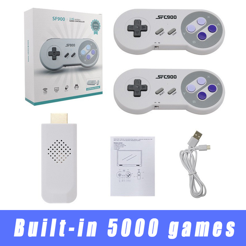 Retro Gaming Mister - SF900 Retro-Konsole mit 5000 integrierten Spielen,