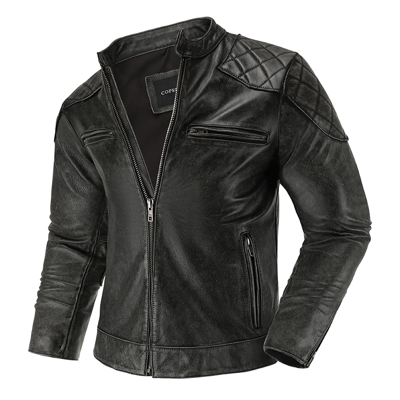 Retro Gaming Jacket - Retro Lederjacke Motorrad Reit anzug Herren