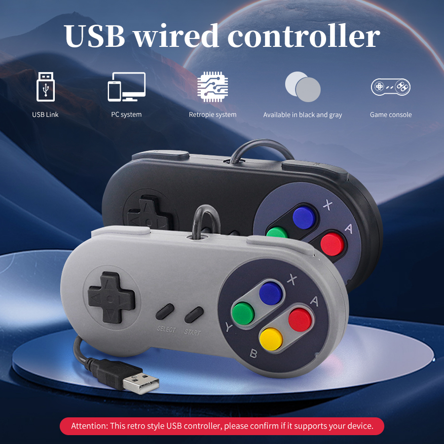 Raspberry Pi Retropie - Kabelgebundener Gamepad Retro-Gaming-Joystick für PC NESPi