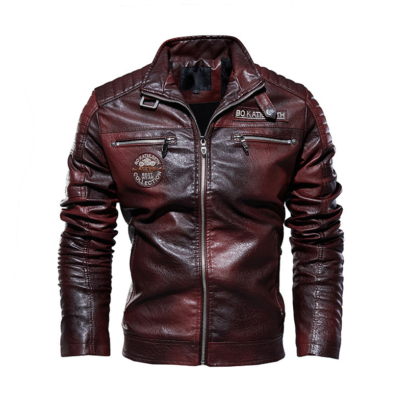 Retro Gaming Jacket - Herbst Winter männer PU Leder Jacken