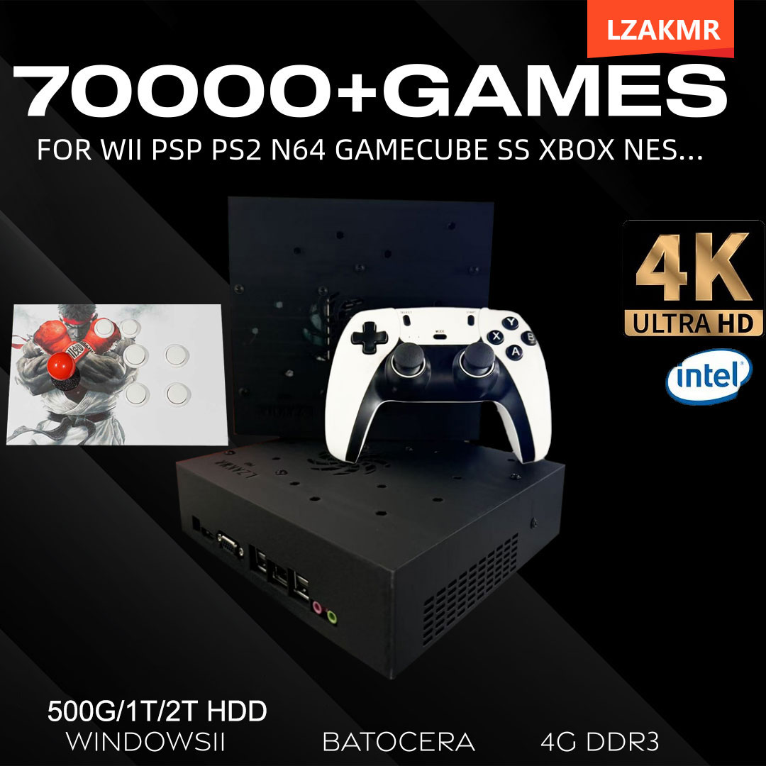 Retro Gaming Windows - Retro-Gaming-Konsole 70000+ Spiele 2 TB T8