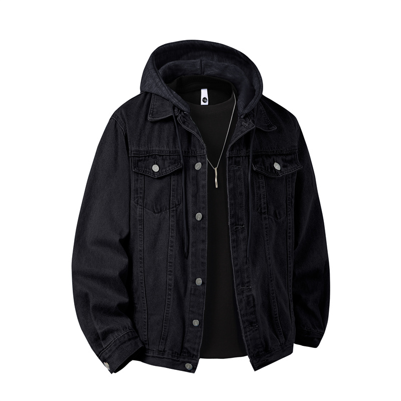 Retro Gaming Jacket - Männer Mit Kapuze Denim Jacke Männer