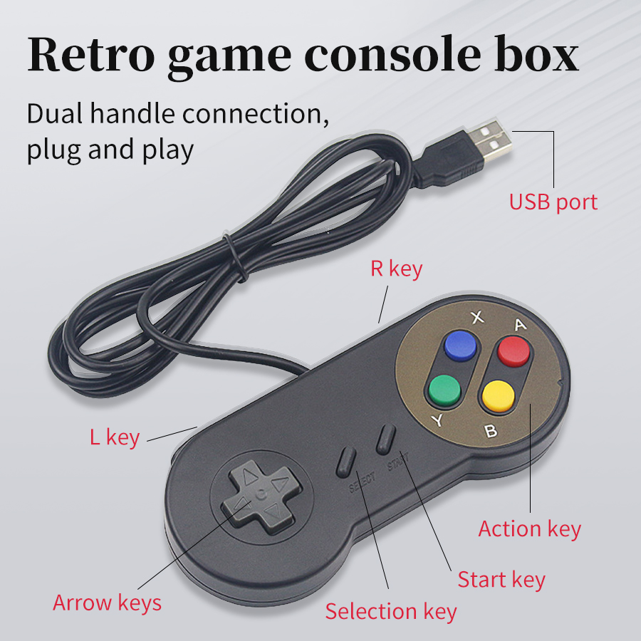 Retro Gaming With Raspberry Pi - Plug-and-Play USB-Gamepad für PC NESPi RetroPie