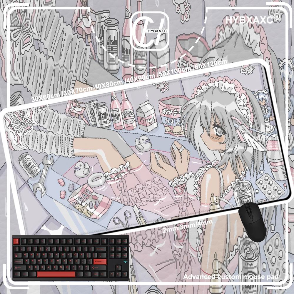 Pixel Art Anime Girl Mauspad – – Retro Gaming Desk Setup Bewertung und Preis