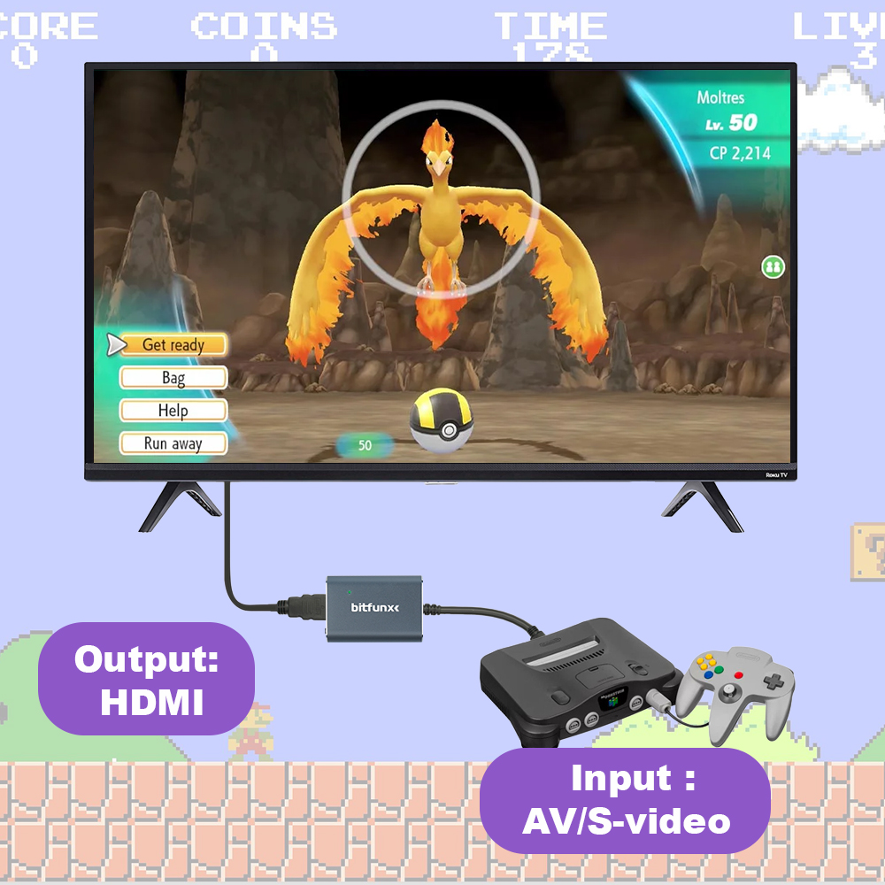 Bitfunx 720P Svideo / AV zu HD – Retro Gaming Room Bewertung und Preis
