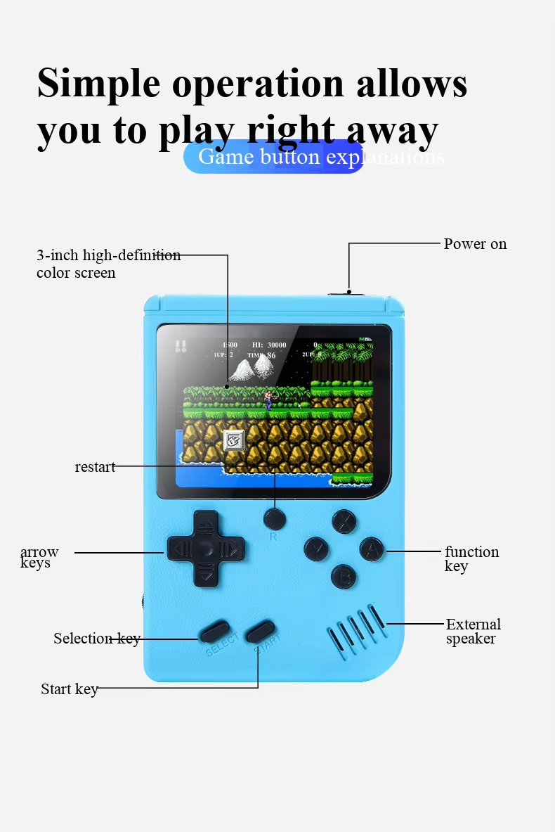400-in-1-Mini-Spielekonsole, t – Retro Gaming Theme Bewertung und Preis