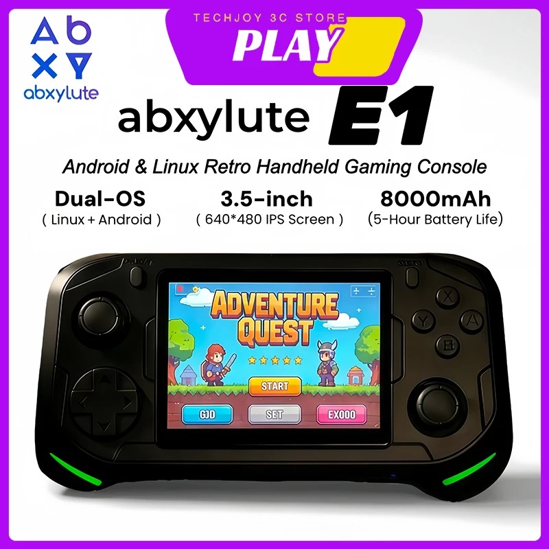 Abxylute E1 Handheld-Spielekon – Retro Gaming Os Linux Bewertung und Preis