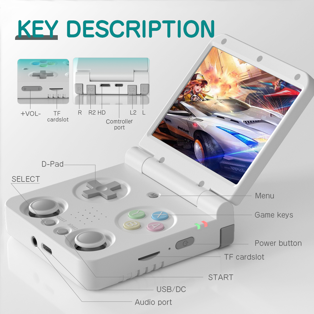 MIYOO FLIP V2 Handheld-Spieler – Retro Gaming Os Linux Bewertung und Preis