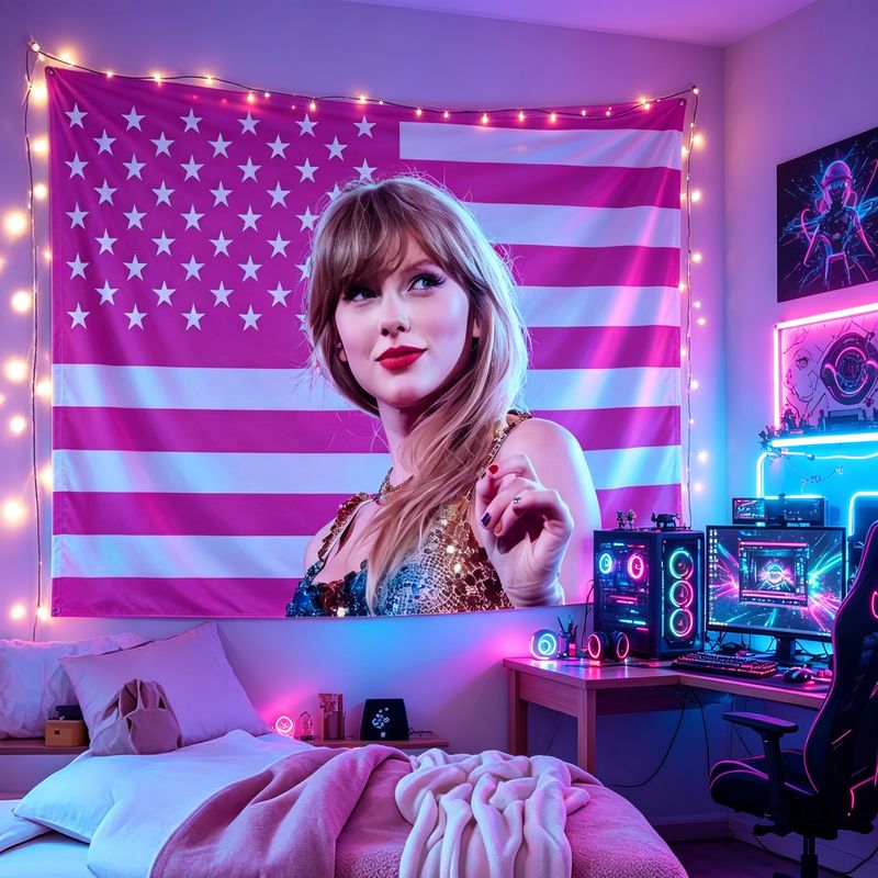 VIKAMA Wandteppich mit amerika – Retro Gaming Room Bewertung und Preis