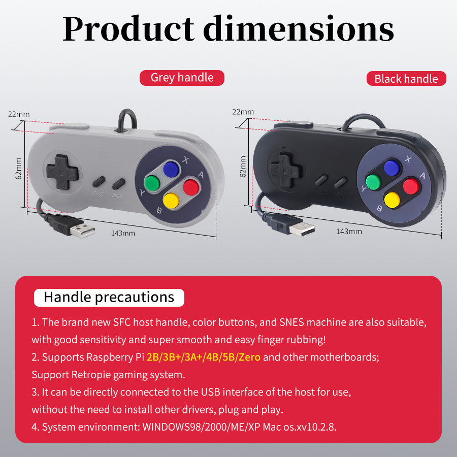USB Retro-Gamepad für PC NESPi – Raspberry Pi Retropie Bewertung und Preis
