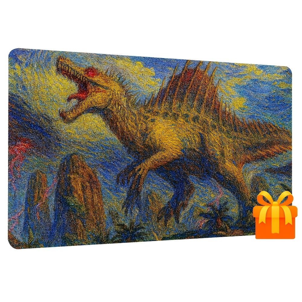 Retro Spinosaurus MTG Spielmat – Retro Gaming Keyboard And Mouse Bewertung und Preis